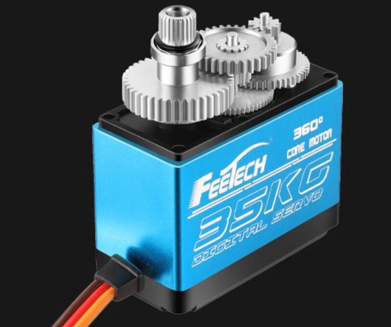 High Torque Waterproof Digital Servo with Magnetic Encoder (35KG, 360°, IP54) by FeeTech